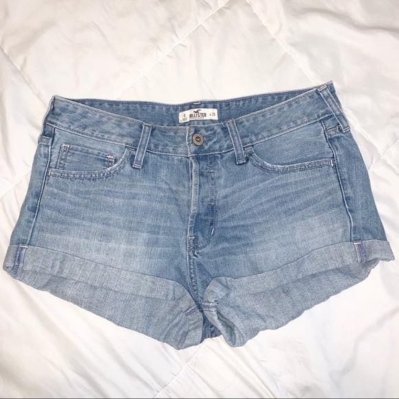 Hollister Pants - Hollister | Button Up Light Wash Denim Shorts